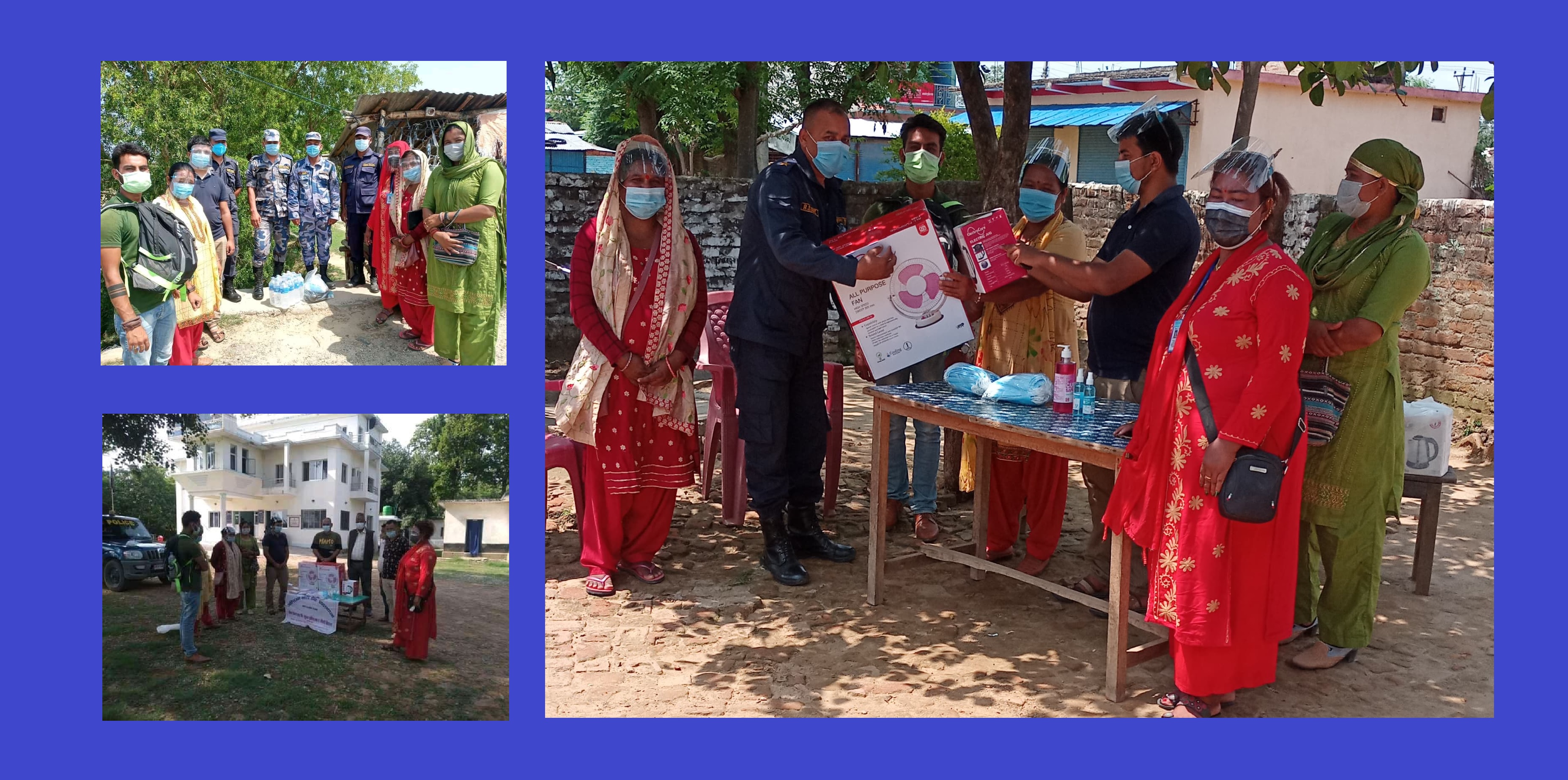 पुनर्वासमा कोभिडबाट सङ्क्रमित बिरामीहरू र अग्रपङ्क्तिमा खटिएका सुरक्षा निकायलाई सहयोग